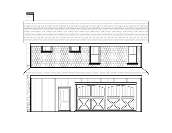 Rear Elevation image of Kendall House Plan